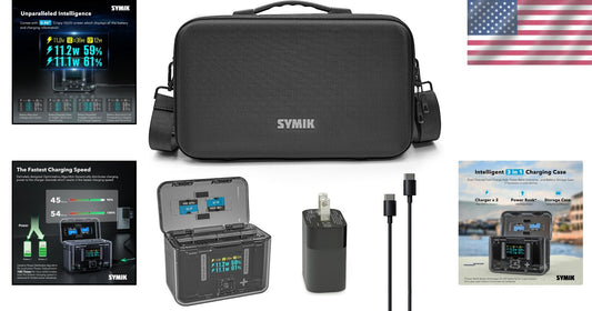 All-in-One 30W PD GaN Fast Charge Hub & Carry Case for Insta360 X4 Accessory Set