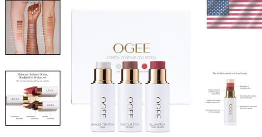 Nourishing Face Stick Trio: Certified Organic Beauty Collection for Smooth Skin