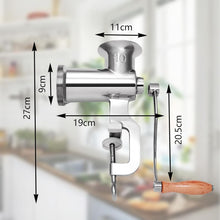 Load image into Gallery viewer, Compact 304 Stainless Steel Meat Grinder with Interchangeable Blades and Tube