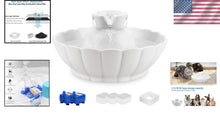 Load image into Gallery viewer, Multi-Filtered Ceramic Cat Water Fountain - 2.1L Capacity for Healthy Hydration