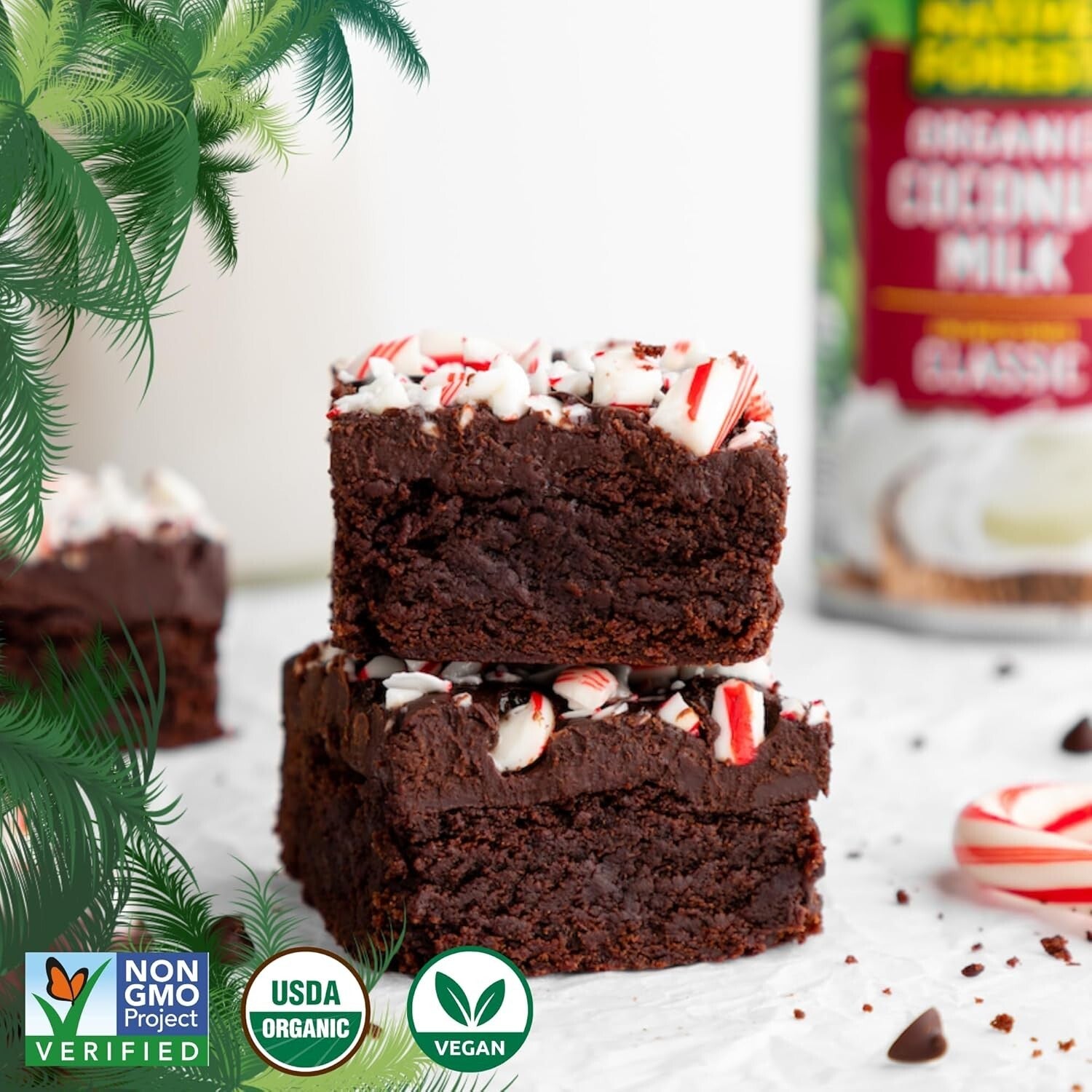 12-Pack Organic Coconut Milk Cans - Unsweetened Dairy Alternative for Recipes