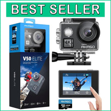 Load image into Gallery viewer, Compact V50 Elite 4K Camera Kit with Remote Control – Perfect for Adventurers