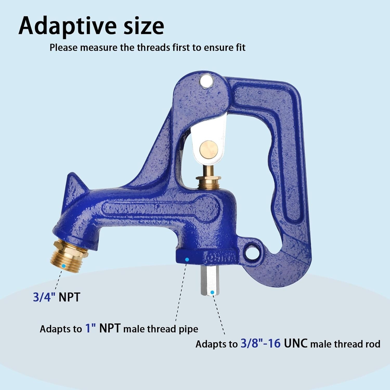Adaptable Frost-Proof Yard Hydrant Head with Copper Handle - Durable Replacement