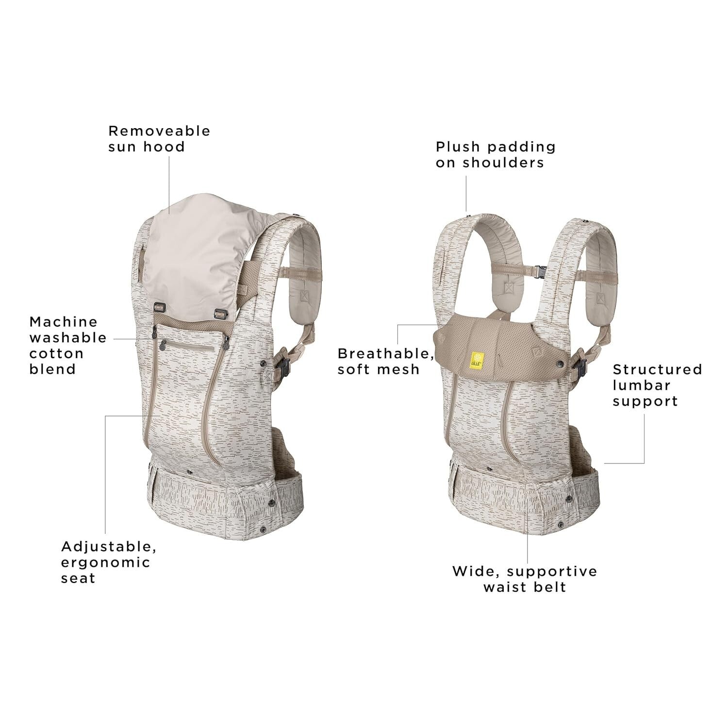 Adjustable Ergonomic Baby Carrier - Perfect for Infants and Toddlers - 7-45 lbs
