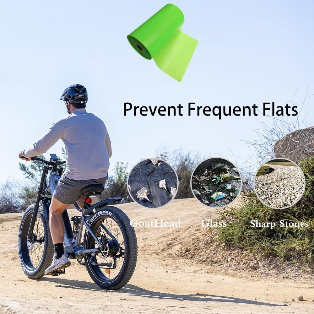 2-Pack 20/24/26 Inch Fat Bike Inner Tubes & TPU Tire Liners - Puncture Resistant