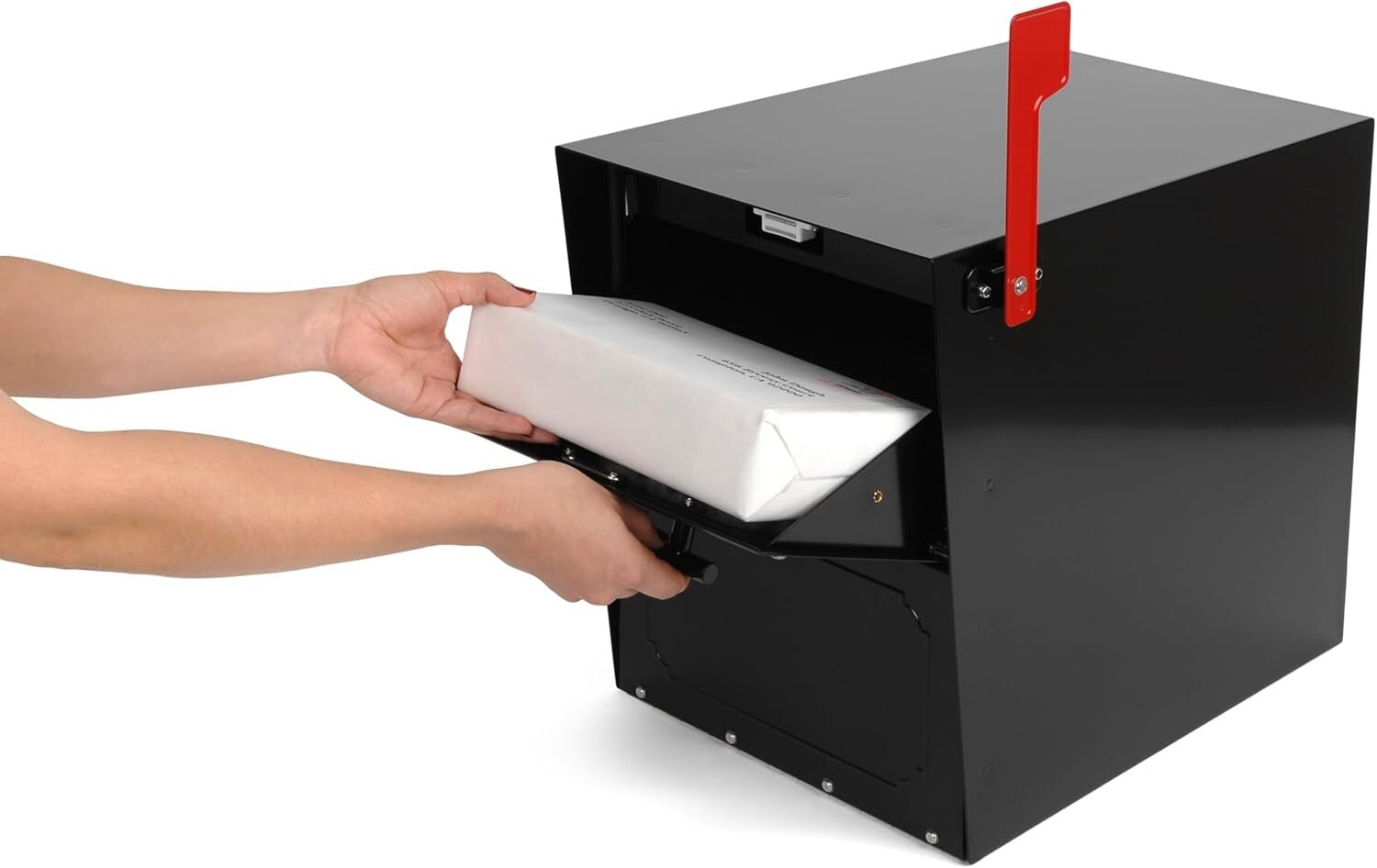 Durable Post Mount Mailbox with Enhanced Security and Oversized Storage