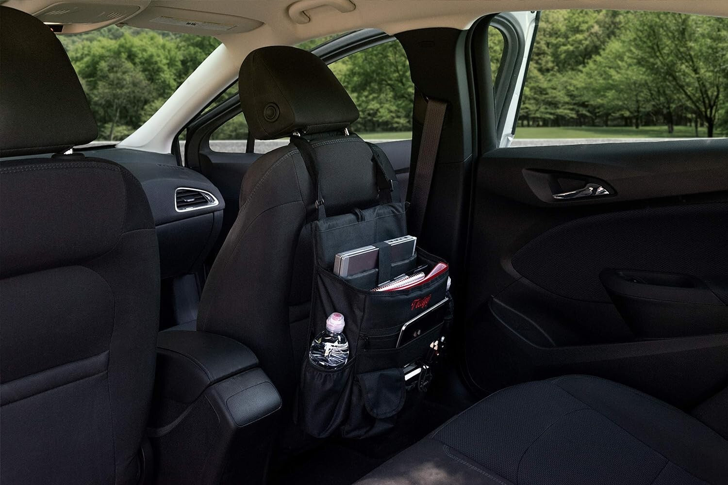 2023 Car Front Seat Organizer with Tablet Storage & Comfort Shoulder Strap