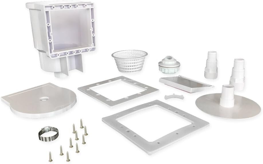 Heavy-Duty Thru-The-Wall Skimmer with Complete Installation Kit, USA Made