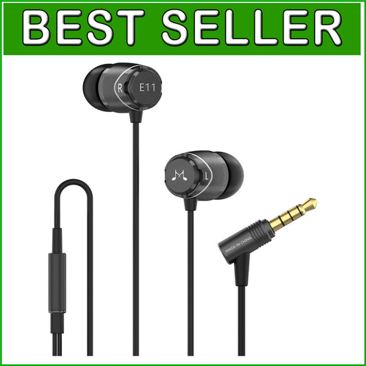 Dynamic Driver In-Ear Earbuds with Comfortable Fit & Noise-Canceling Features