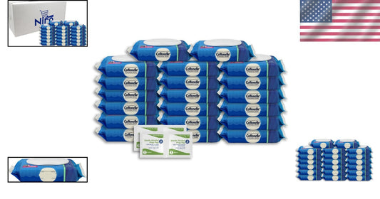 Cottonelle Flushable Wipes – 840 Biodegradable Wipes in 20 Resealable Packs