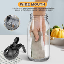 Load image into Gallery viewer, Stylish 64oz Glass Mason Pitcher with Leak-Proof Lid for Iced Beverages