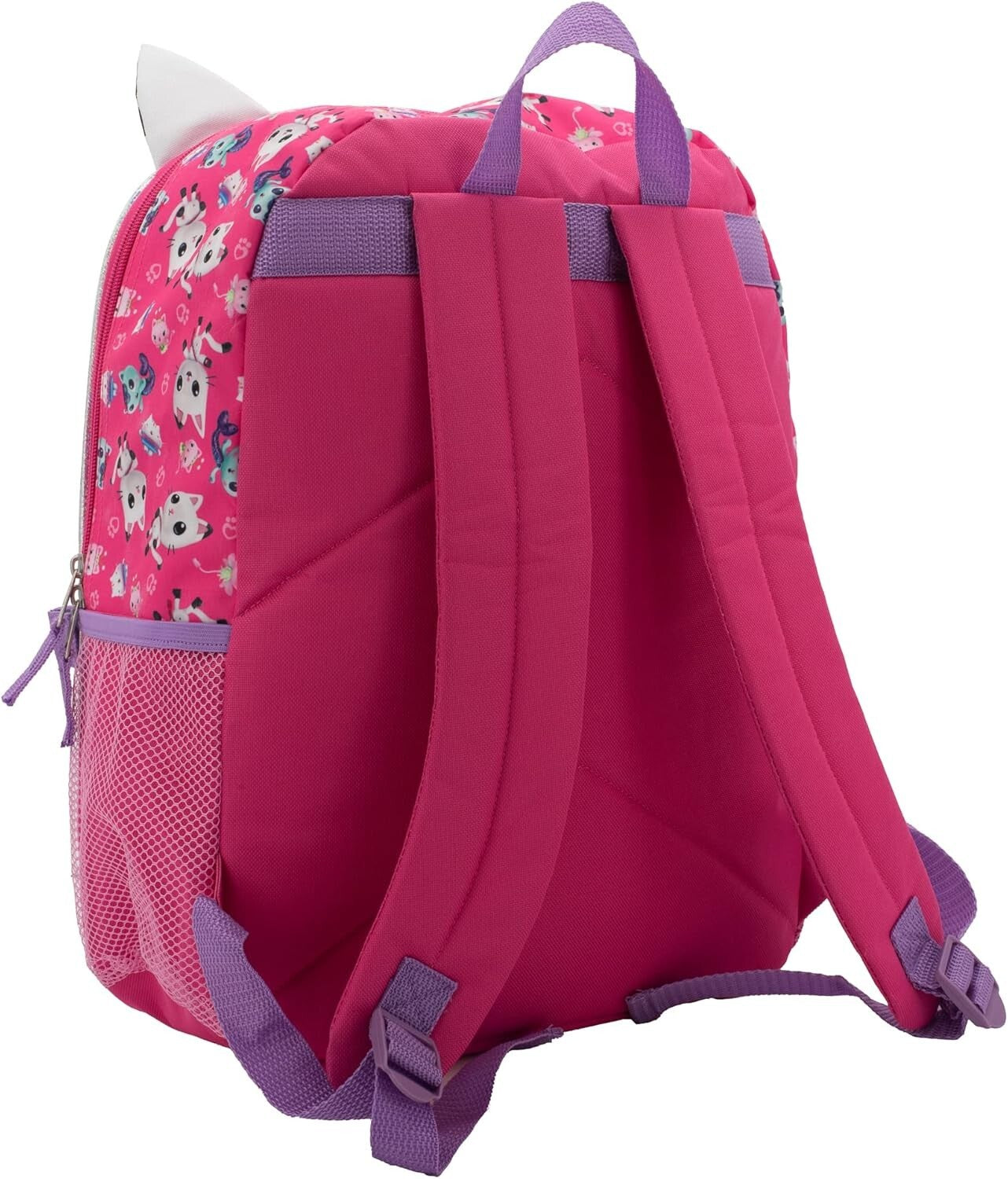 Durable 16" Gabby’s Dollhouse Sequin Backpack Set - Perfect for School Travel