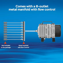 Load image into Gallery viewer, Powerful 1750GPH Aquarium Air Pump with Aluminum Housing for Optimal Oxygenation