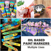 Load image into Gallery viewer, Versatile 54 Color Paint Marker Set - Ideal for Rock, Glass and Fabric Projects