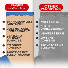 Load image into Gallery viewer, Bulk Blue Painters Tape - 3-Inch x 60-Yards, 12 Rolls for Sharp, Mess-Free Lines