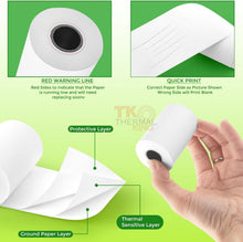 Load image into Gallery viewer, Bulk 100 Rolls Thermal POS Receipt Paper 2 1/4" x 50' for All Terminals