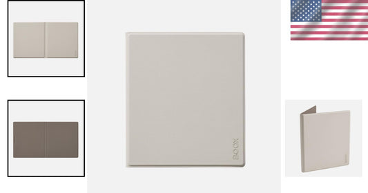 Lightweight Off-White Magnetic Leather Case for Go 7 with Auto Sleep Feature