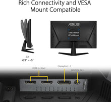 Load image into Gallery viewer, 23.8-Inch FHD Gaming Monitor with 165Hz Refresh Rate &amp; Extreme Low Motion Blur