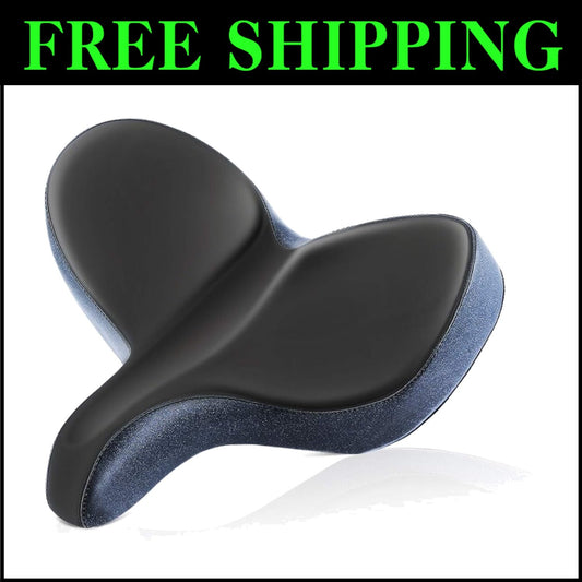 Ergonomic Waterproof Bike Seat with Dual Shock Absorbers - Fits All Bikes