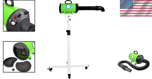 Flying Pig High Velocity Dryer for Dogs & Cats - Variable Air & Heat Settings