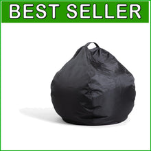 Load image into Gallery viewer, Soft and Stylish Black Bean Bag Chair for Children - Perfect for Playrooms