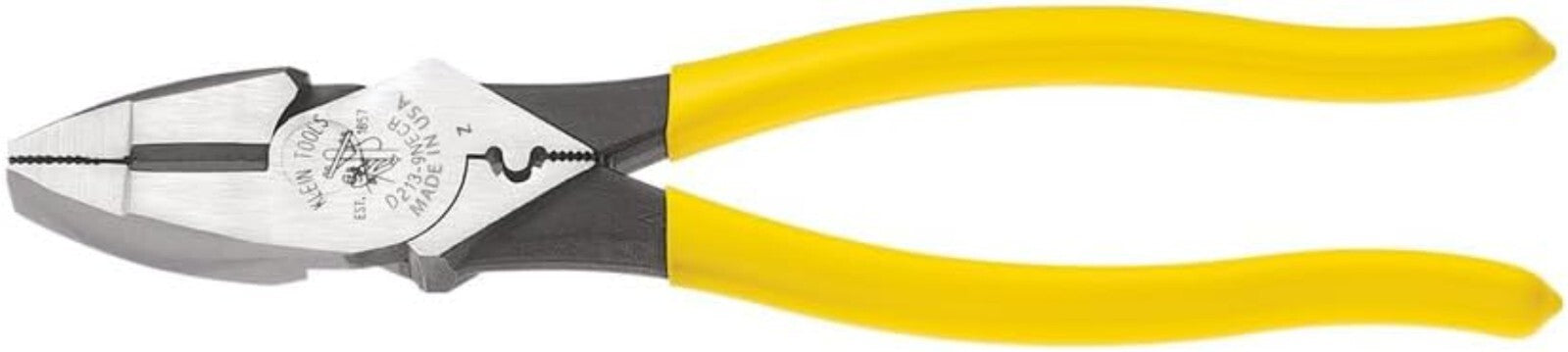 Durable 9-Inch Lineman's Crimping Pliers with Enhanced Grip - Made in the USA