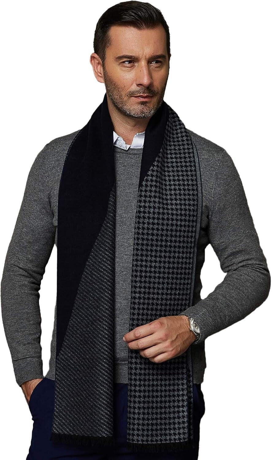 Gentlemen’s 100% Mulberry Silk Scarf - Luxurious, Brushed Softness, Gift-Boxed