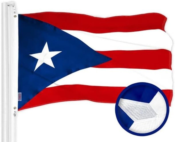 Dual Celebration Flags: 3x5 Ft American & Puerto Rico Flags, Durable & Vibrant
