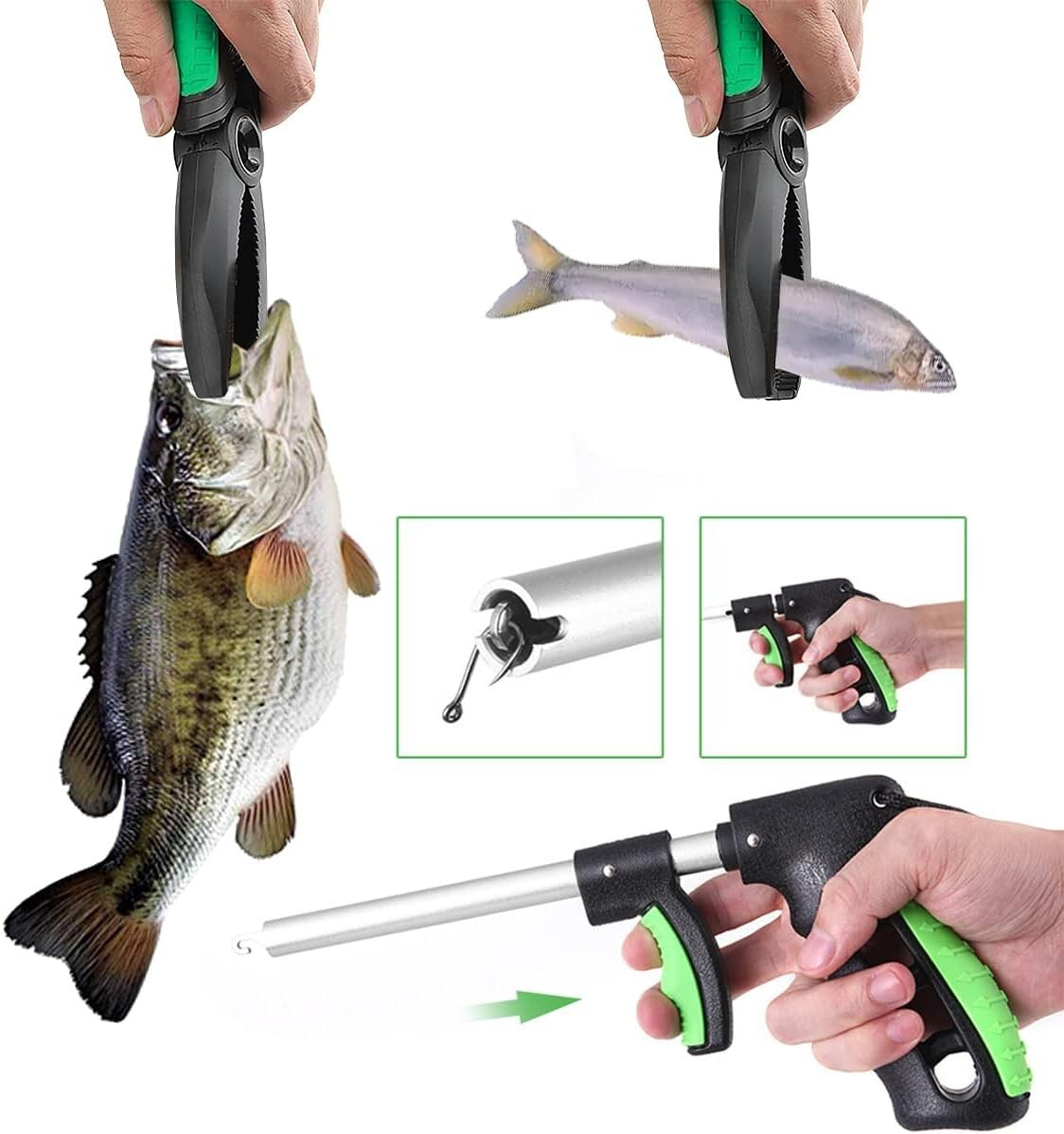 All-in-One Fishing Tool Kit with Fillet Knife & Bucket Organizer - Great Gift