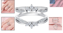 Load image into Gallery viewer, Hypoallergenic Rose Gold Ring Enhancer with AAAAA Cubic Zirconia - Sizes 5-12