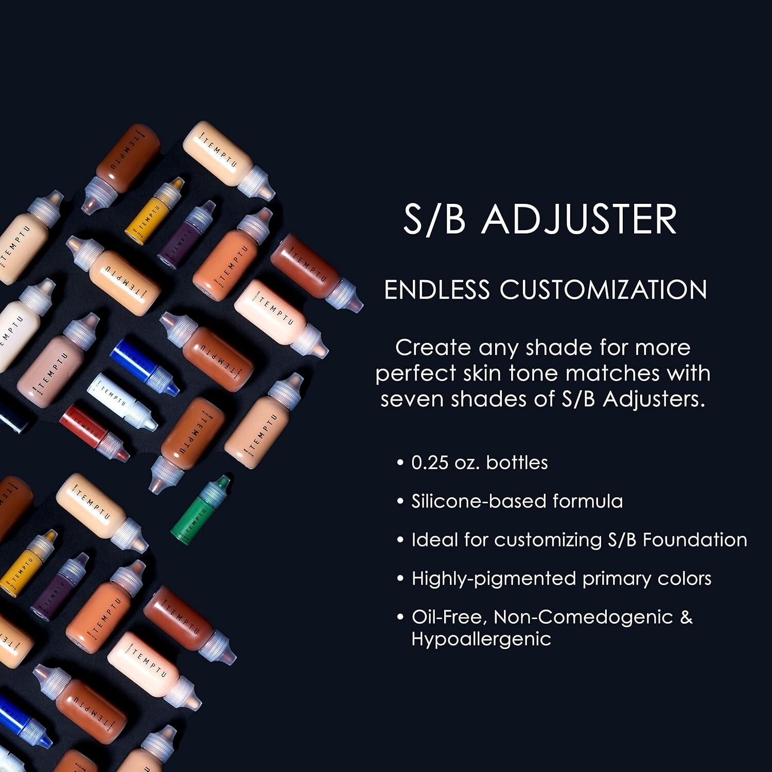 Customizable Makeup Shade Adjuster Starter Set - 7 Pigments for Perfect Match