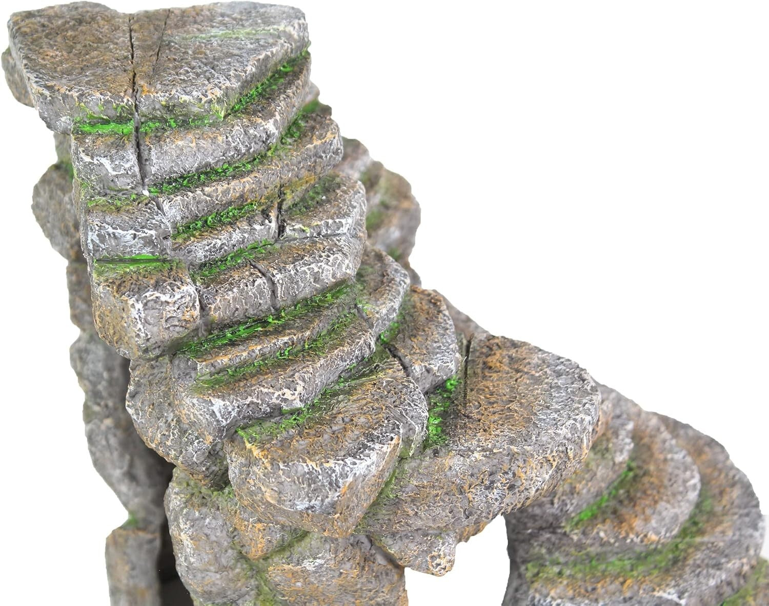 Reptology Extra-Large Shale Scape Cave Hideout for Reptiles & Fish, Blue Camo