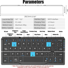 Load image into Gallery viewer, Lightweight Aluminum Travel Keyboard with Magnetic Bracket for Tablets &amp; Phones