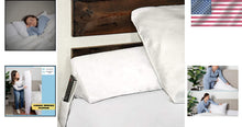 Load image into Gallery viewer, Machine Washable Bed Wedge Pillow with Side Pockets - Comfort &amp; Convenience