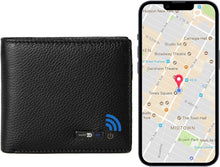 Load image into Gallery viewer, Smart Wallet with GPS Position Locator and Bluetooth - RFID Protected Black