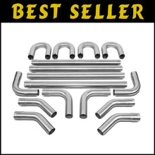 Load image into Gallery viewer, High-Quality Stainless Steel Exhaust Kit: 2-Inch Mandrel Bends &amp; Pipes Included