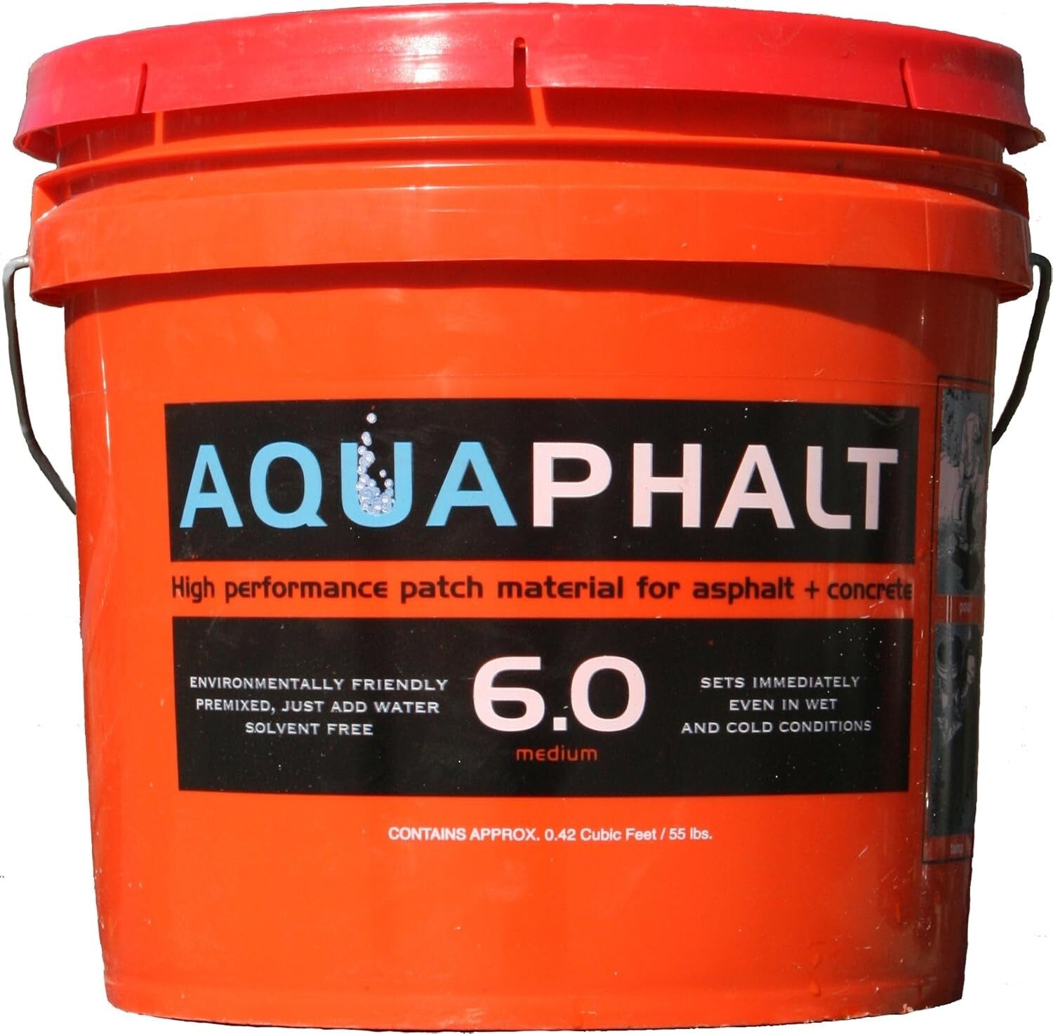 6.0 Permanent Asphalt Repair - Eco-Friendly, Water-Activated 3.5 Gallon Bucket