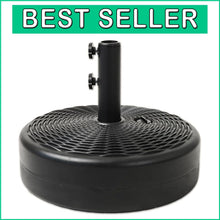 Load image into Gallery viewer, Weather-Resistant 70 lb Fillable Base for Market Table Umbrellas - Black Finish