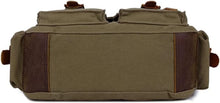 Load image into Gallery viewer, Vintage Military Leather Canvas Messenger Bag - Durable 13-Inch Laptop Carrier