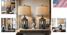 Load image into Gallery viewer, Elegant 23.75" Vintage Modern Table Lamps with Dimmable Touch Control - 2 Pack