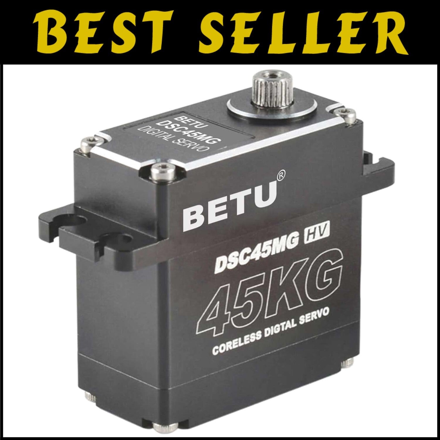 Precision 45Kg Coreless Servo Motor with 180° Control - Lightweight & Durable