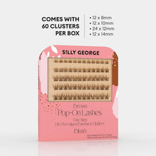 Load image into Gallery viewer, Effortless Pop-On Faux Lashes - 60 Natural Brown Clusters for Extended Wear