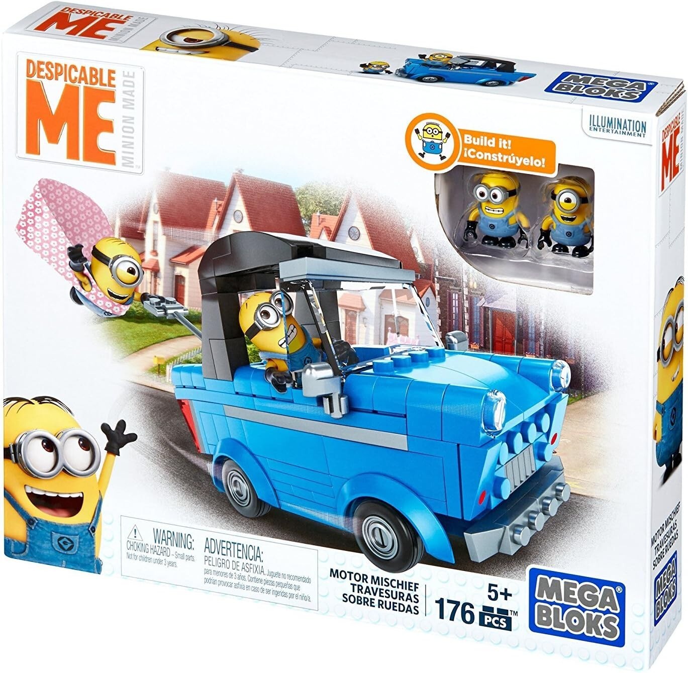 Buildable Despicable Me Motor Mischief Set with Glider Accessory for Endless Fun