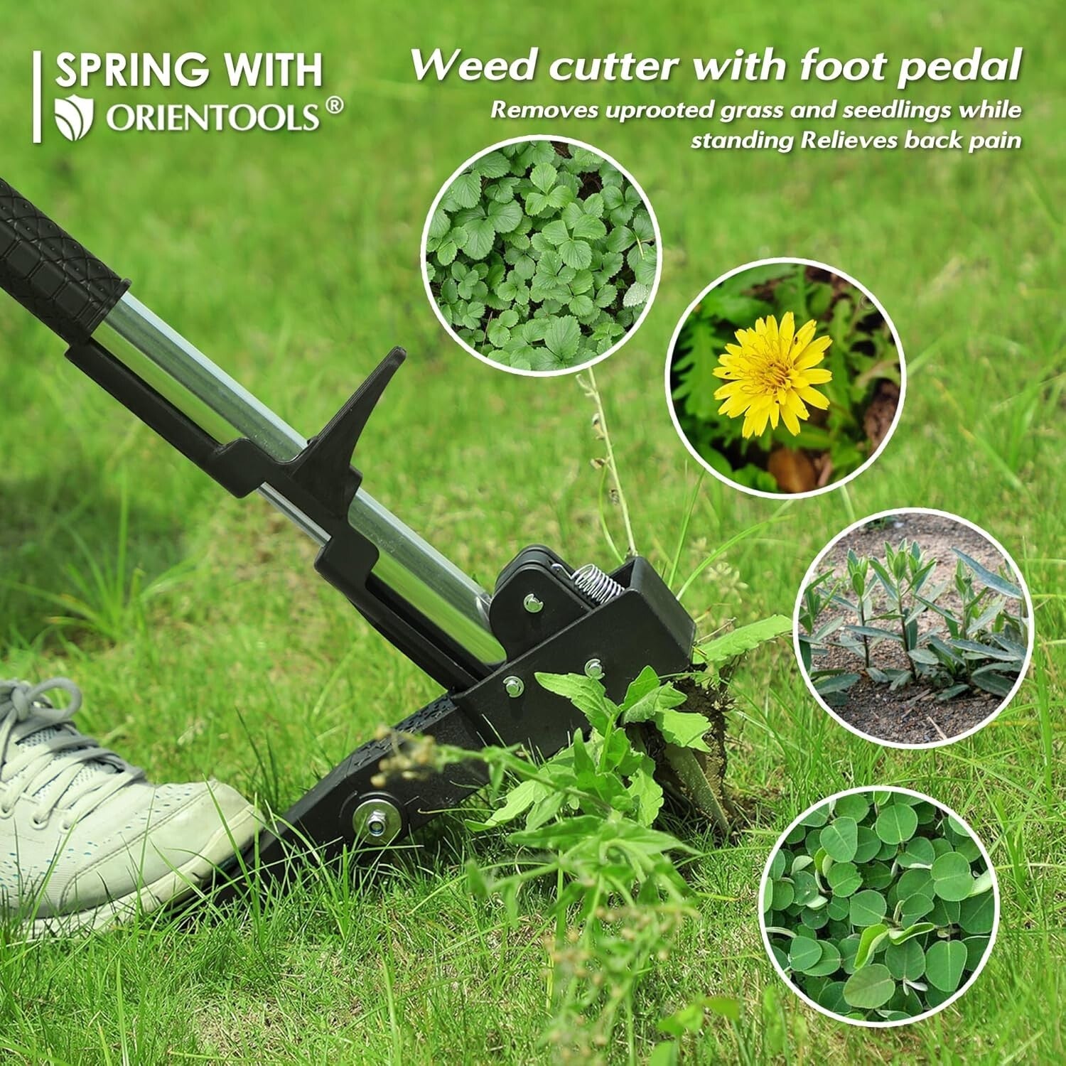 Labor-Saving 4 Claw Adjustable Weed Puller – Ideal for Garden Weeding Tasks
