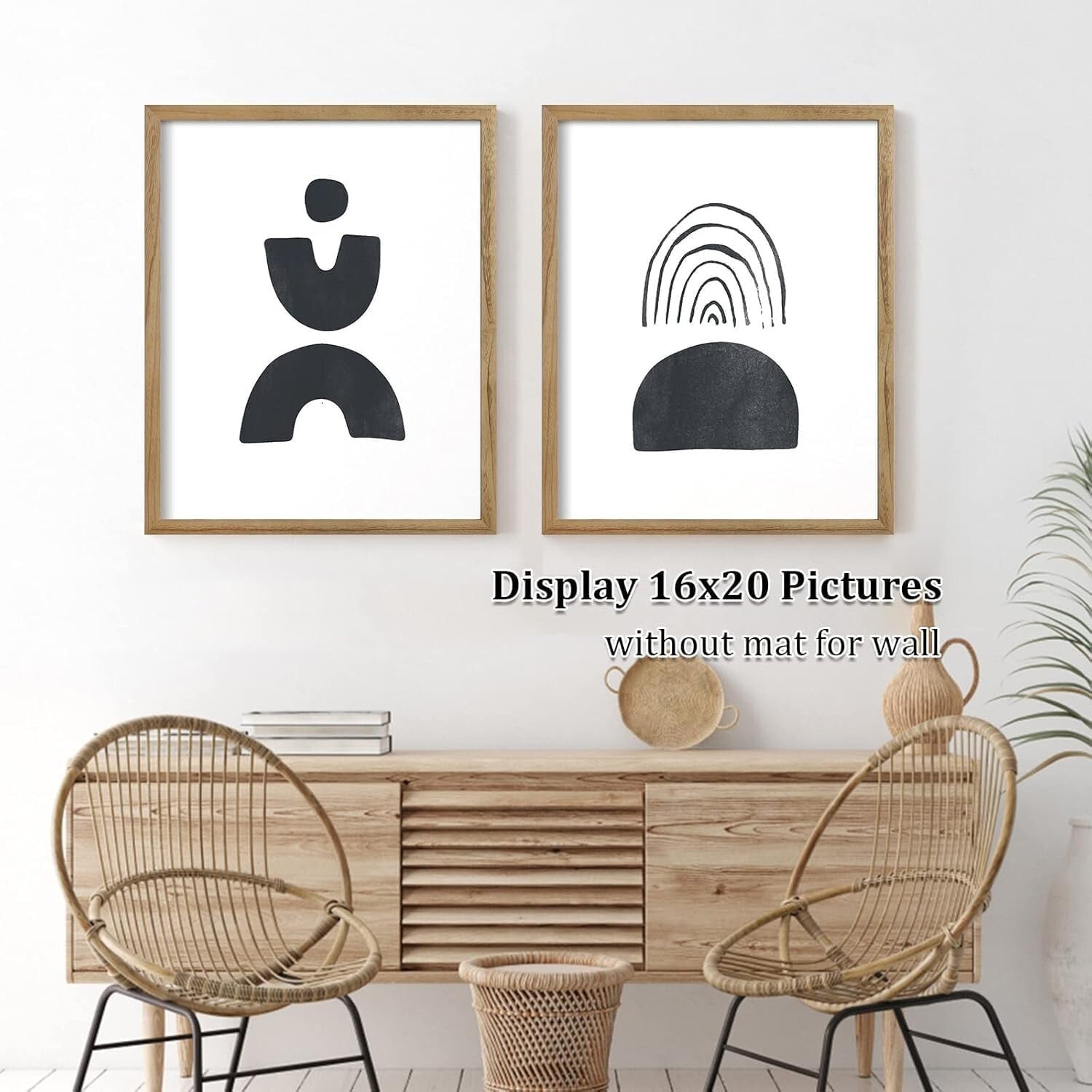 Superior Quality 16x20 Picture Frame: Solid Wood with Plexiglass, Ideal Gift