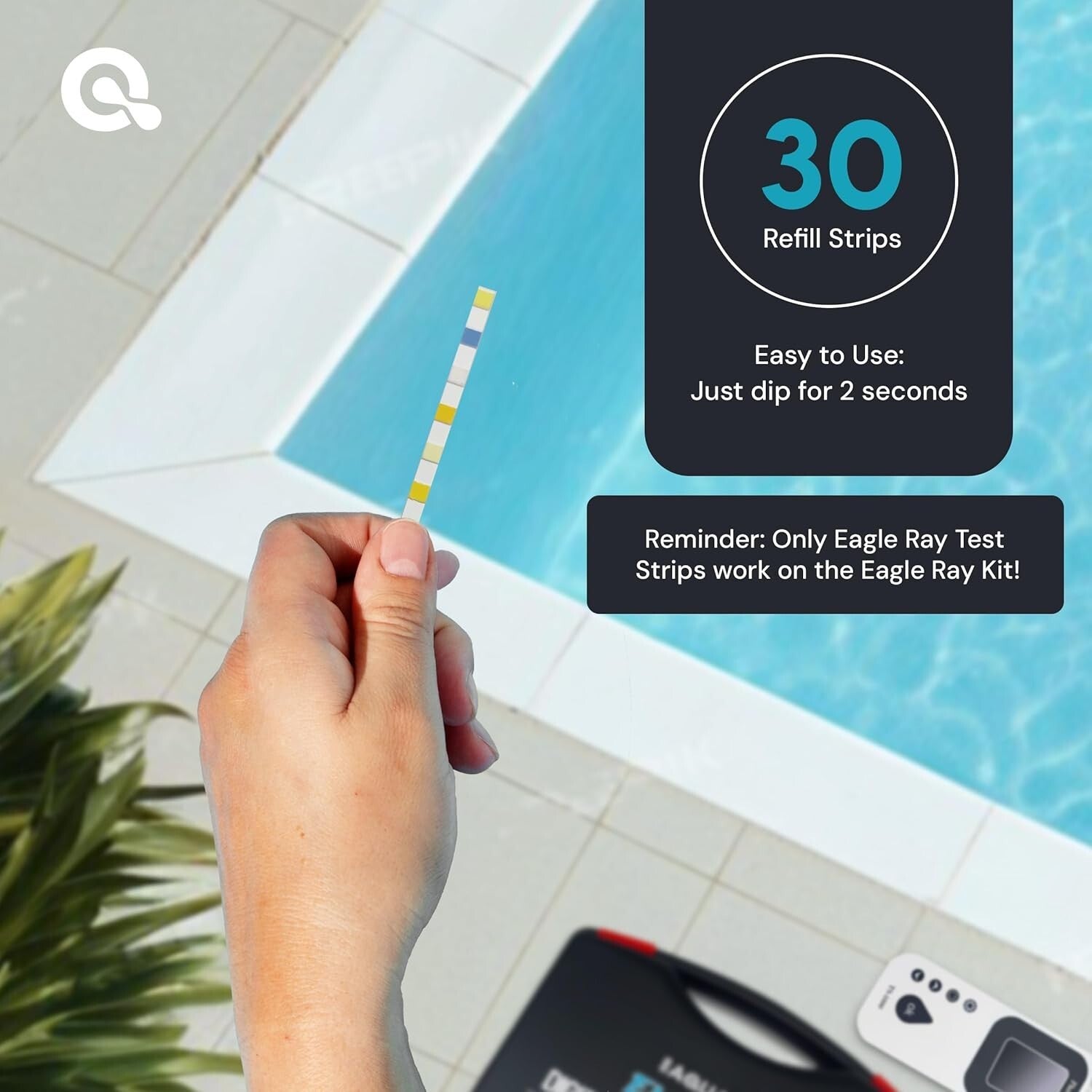 All-in-One Digital Water Analyzer for Pools & Spas – Tests 7 Key Parameters