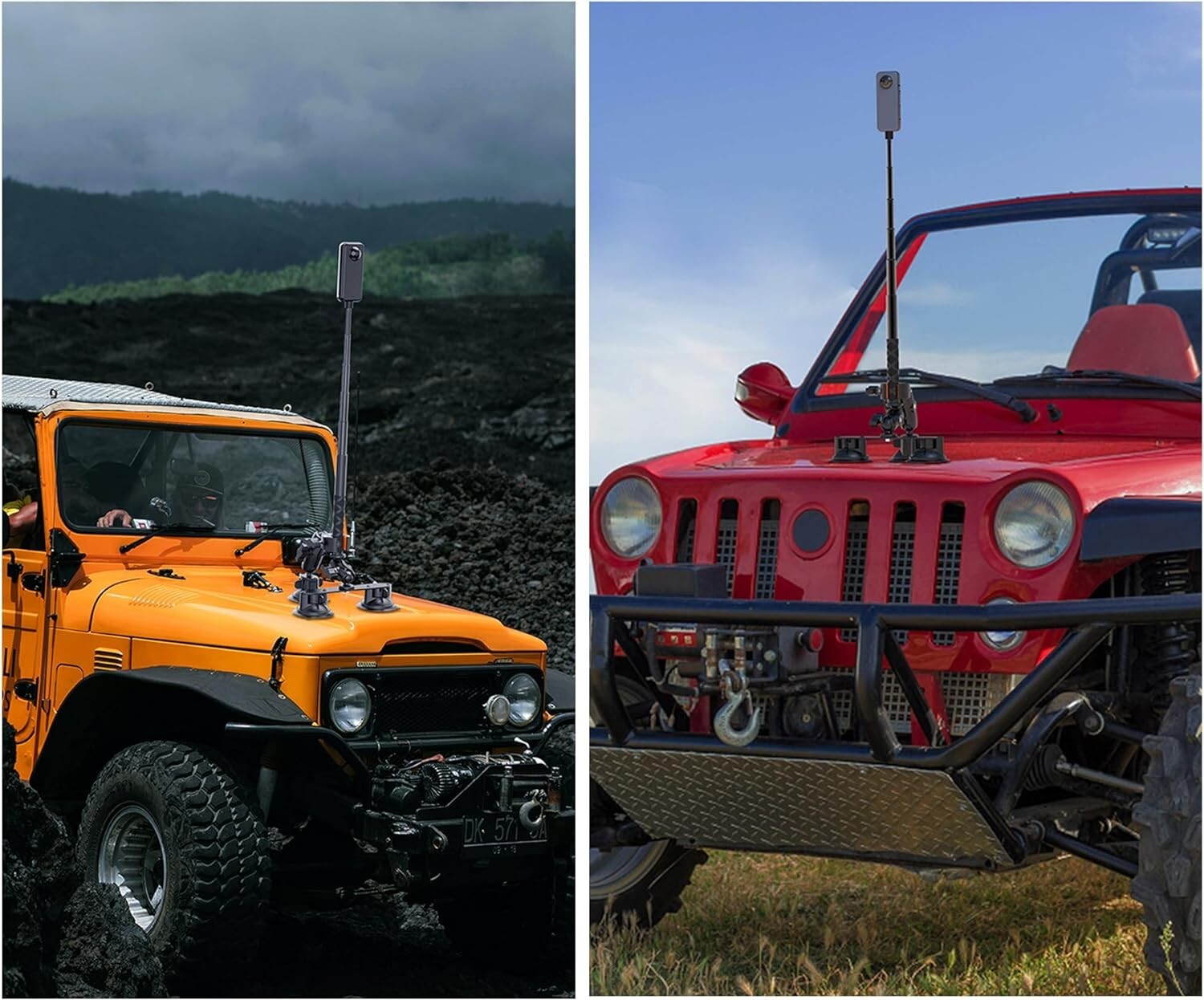 Durable 3-in-1 Car Mount Kit for Insta360 and GoPro - Perfect for Adventures