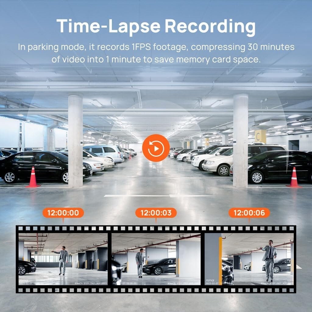 All-In-One Dash Cam with Comprehensive Protection & Seamless Video Capture