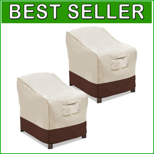 Patio Lounge Chair Cover - Adjustable Waterproof Furniture Protector, Small