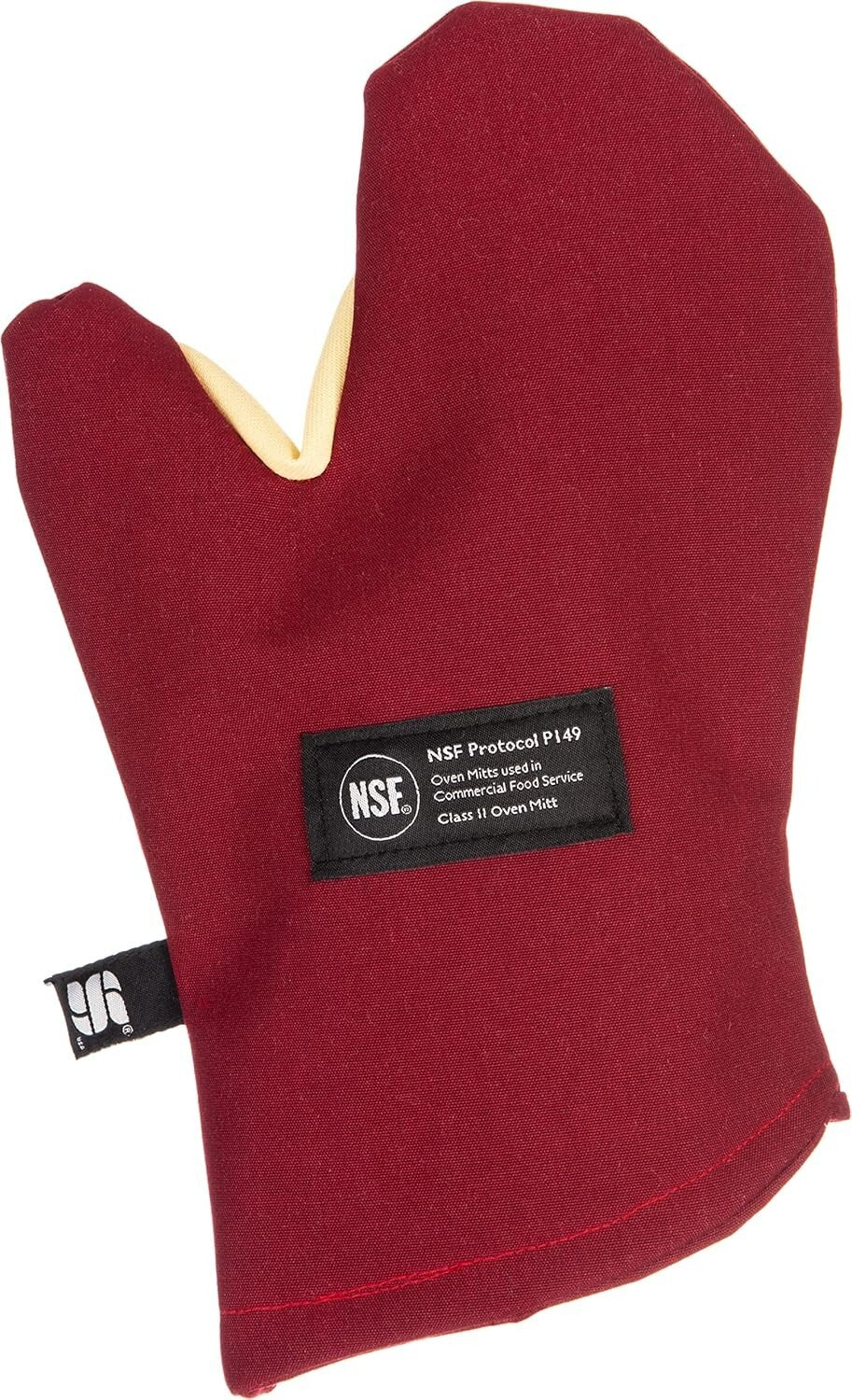 Kool-Tek Heat Protection Oven Mitt - 13” Red with Integrated Storage Solutions